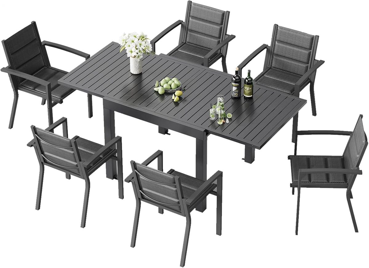 Test du salon de jardin Triumphkey : aluminium extensible pour 8 personnes