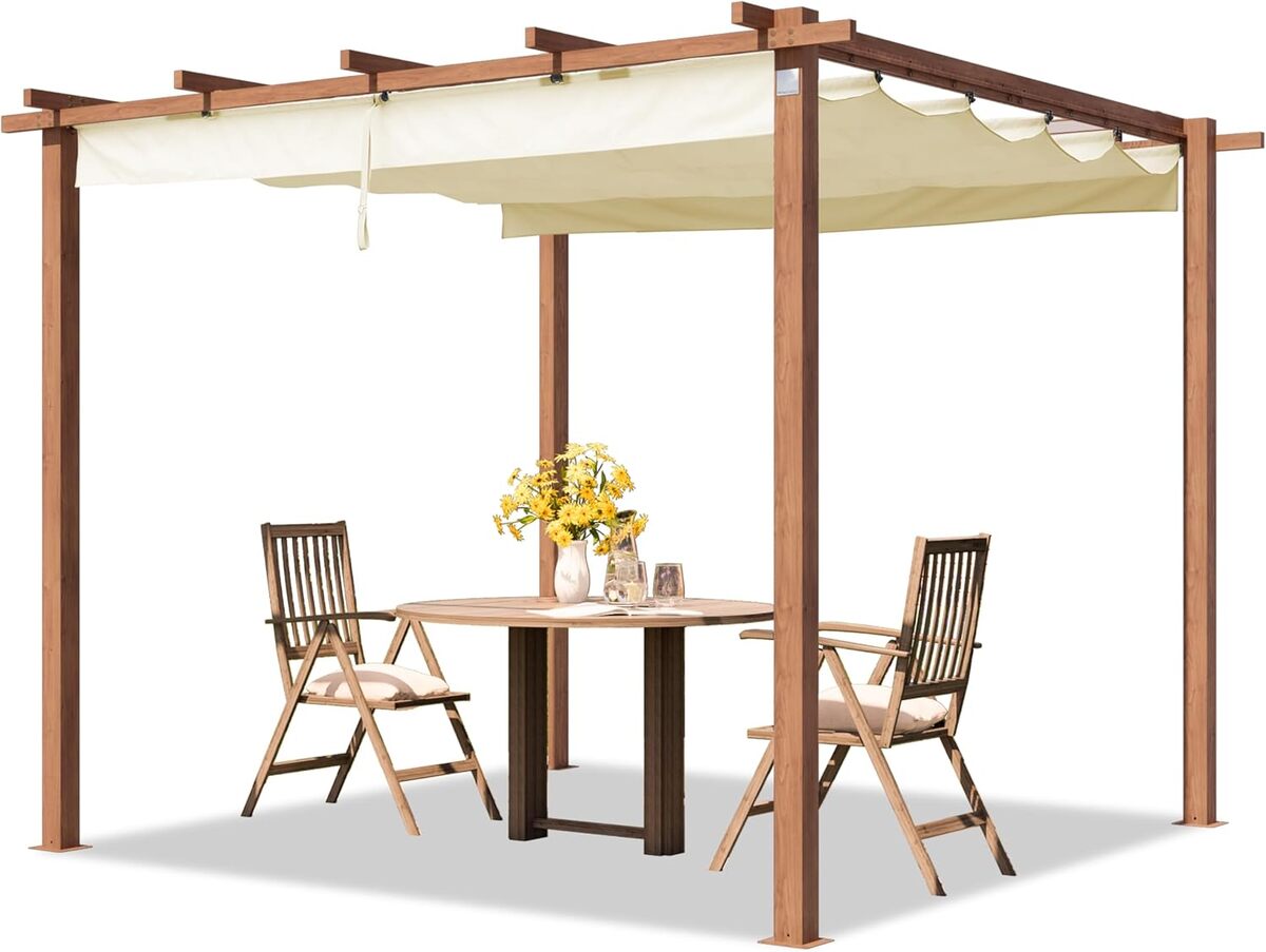 Test : pergola PRIMEYARD 3x3 m toit rétractable