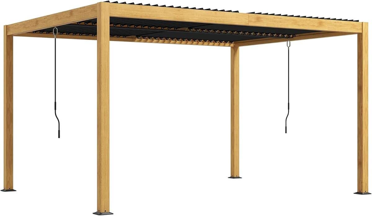 Test : pergola bioclimatique Outsunny en aluminium 3x4 m, lames orientables