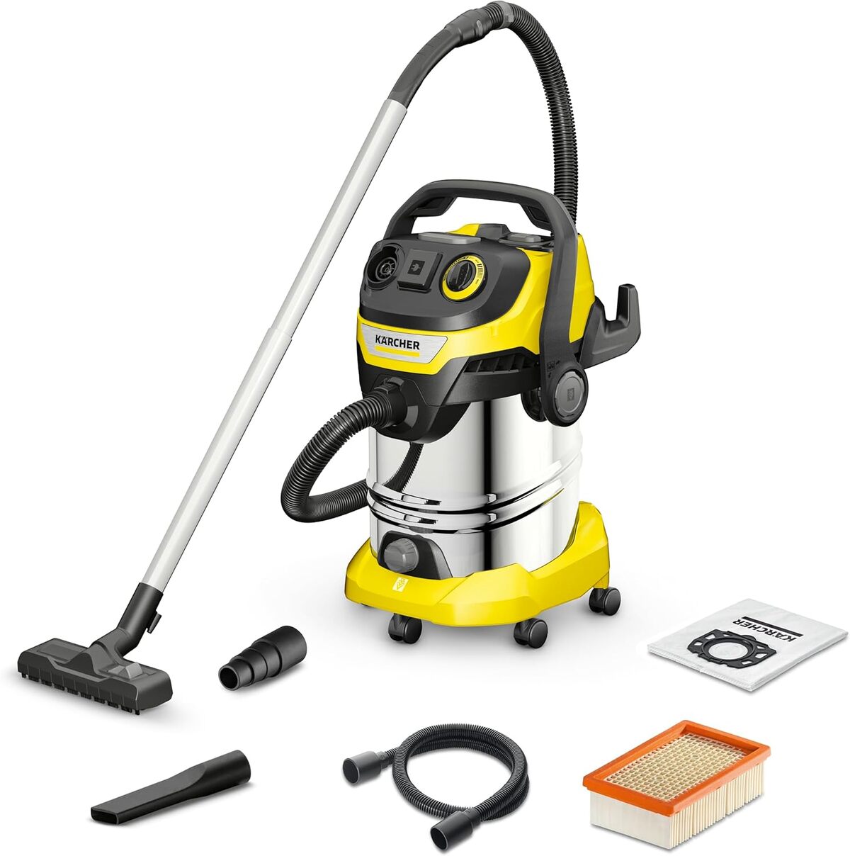 Test de l'aspirateur Kärcher WD 6 P : puissance et polyvalence