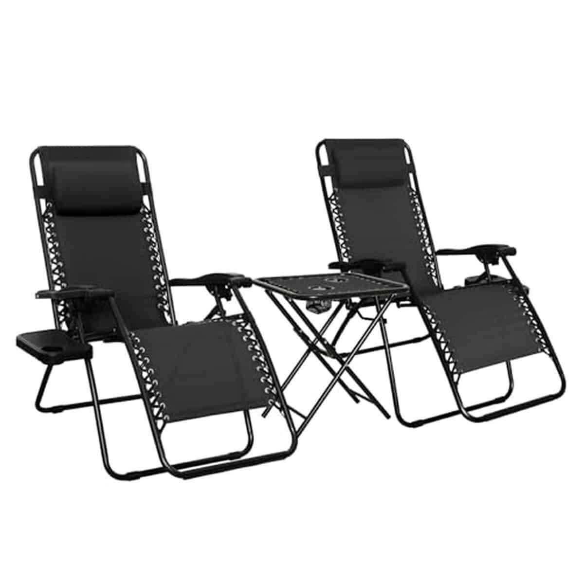 Test : fauteuils relax pliants Amazon Basics avec table d’appoint