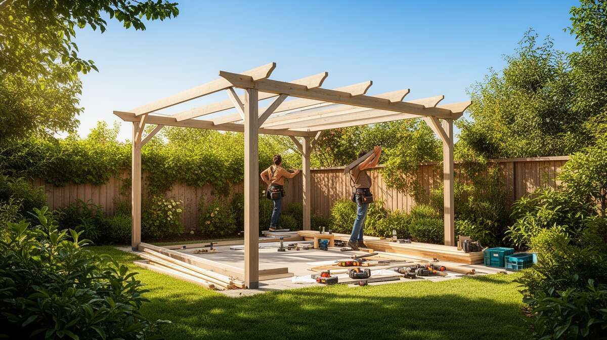 Installer soi-m&ecirc;me sa pergola : &eacute;tapes et astuces
