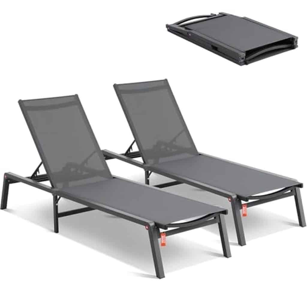 Test : chaise longue VEVOR, confort pliable pour jardin et piscine