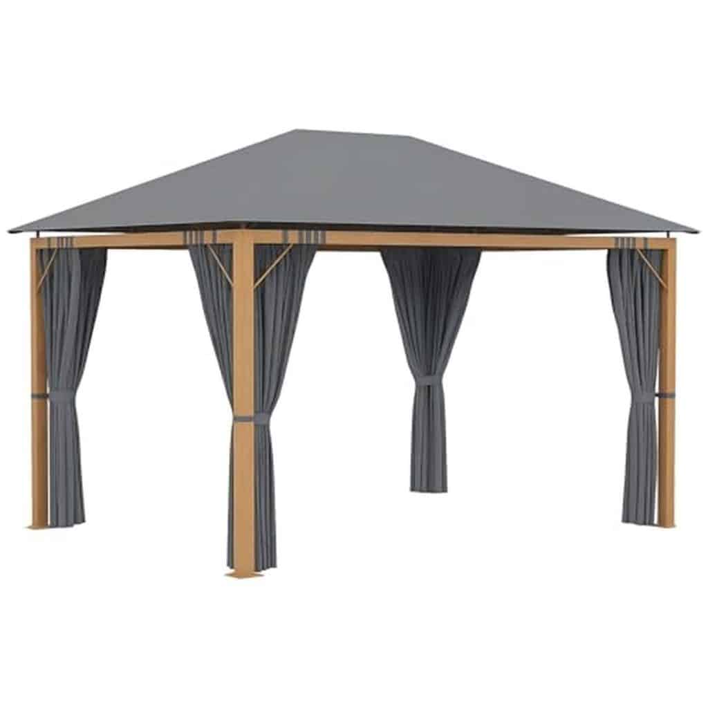 Test : tonnelle Outsunny aluminium 4x3 m avec rideaux