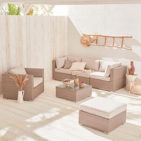 Découvrez notre avis complet et les caractéristiques du salon de jardin Caligari 5 places par Alice's Garden : confort, design et durabilité au rendez-vous.