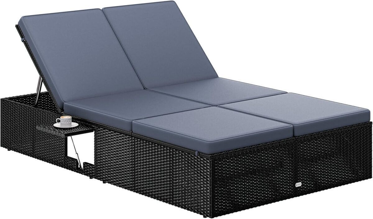 Test chaise longue Casaria : confort double en extérieur